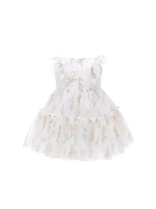 Abito, bambina, in tulle con tulipani. MONNALISA | 31A903 16600099